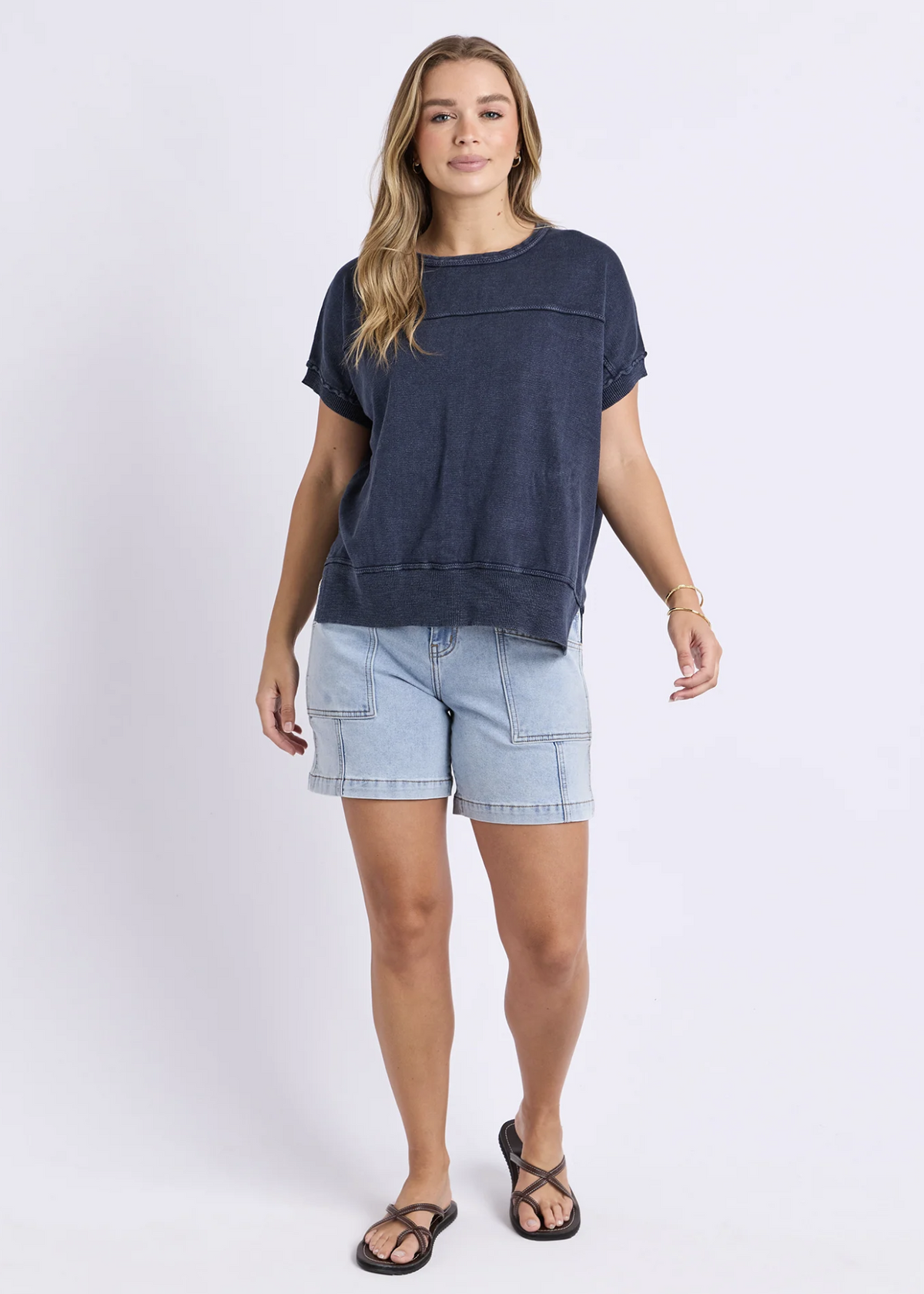 Allison Knit Dark Sapphire | Abbey Road Kaikoura