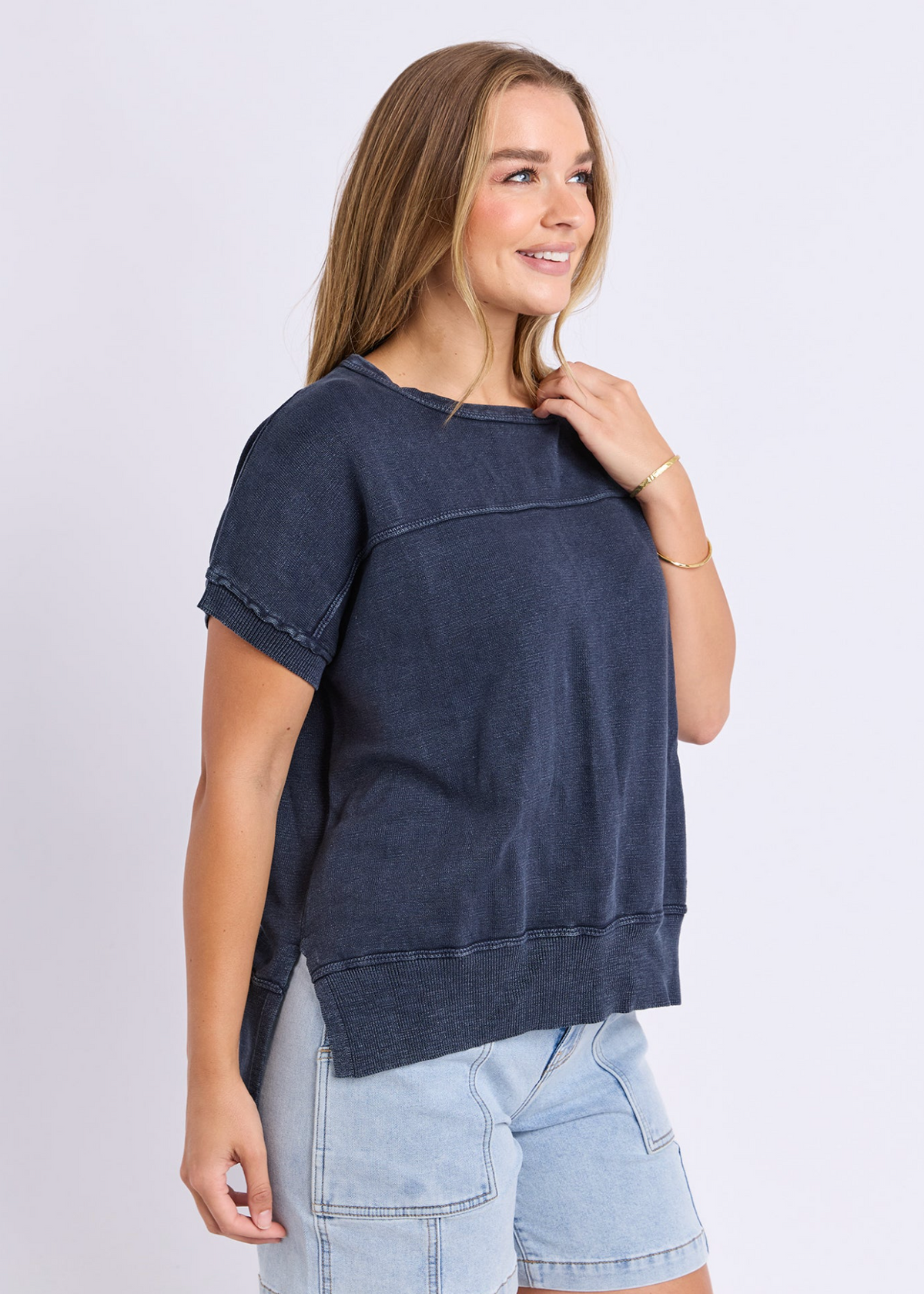 Allison Knit Dark Sapphire | Abbey Road Kaikoura
