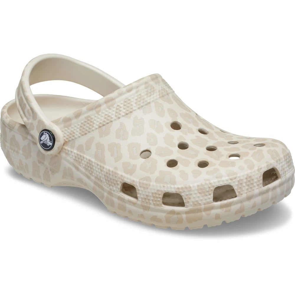 Classic Animal Clog - Almond Teal/Leopard