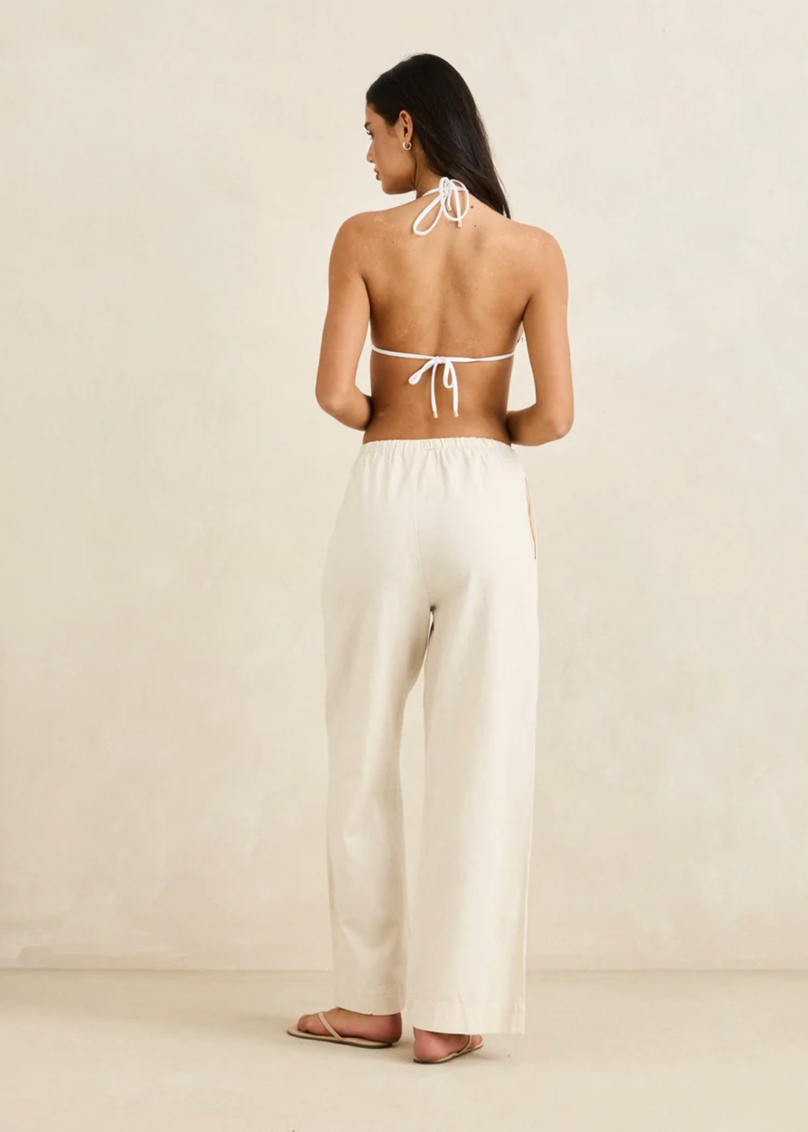 Classic Drawstring Pant - Oat | Abbey Road Kaikoura