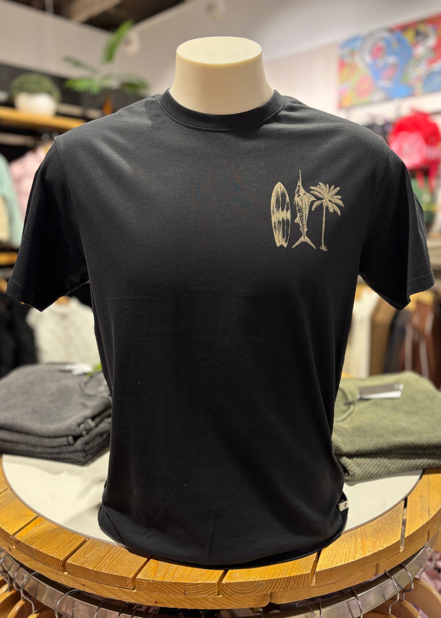 Coastal Collection Tee-Washed Black | Abbey Road Kaikoura