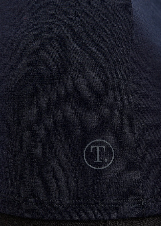 Crew Merino Tee French Navy | Abbey Road Kaikoura