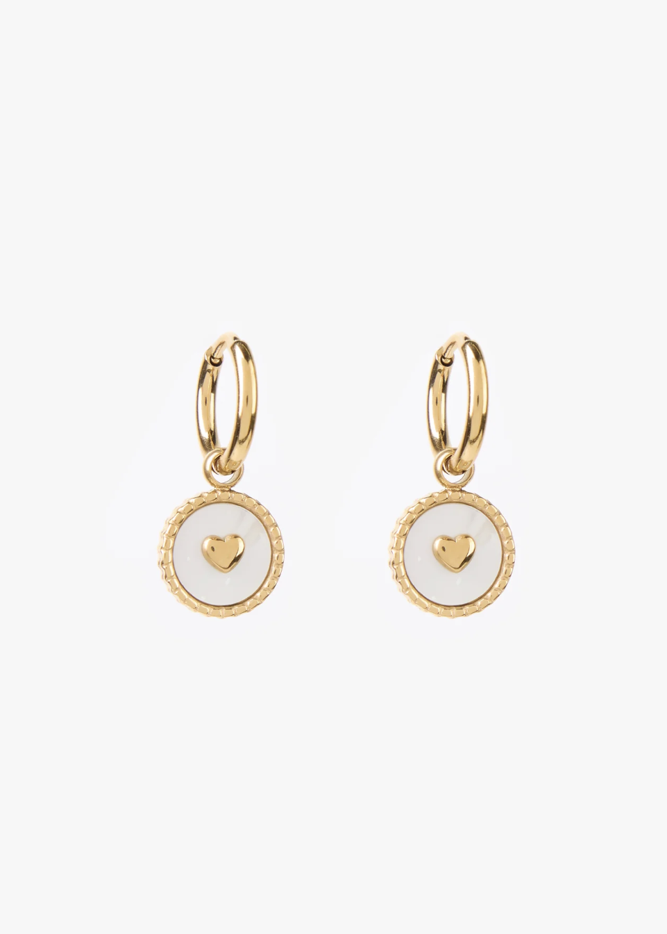 Earrings Pendent Mini Heart - Gold | Abbey Road Kaikoura