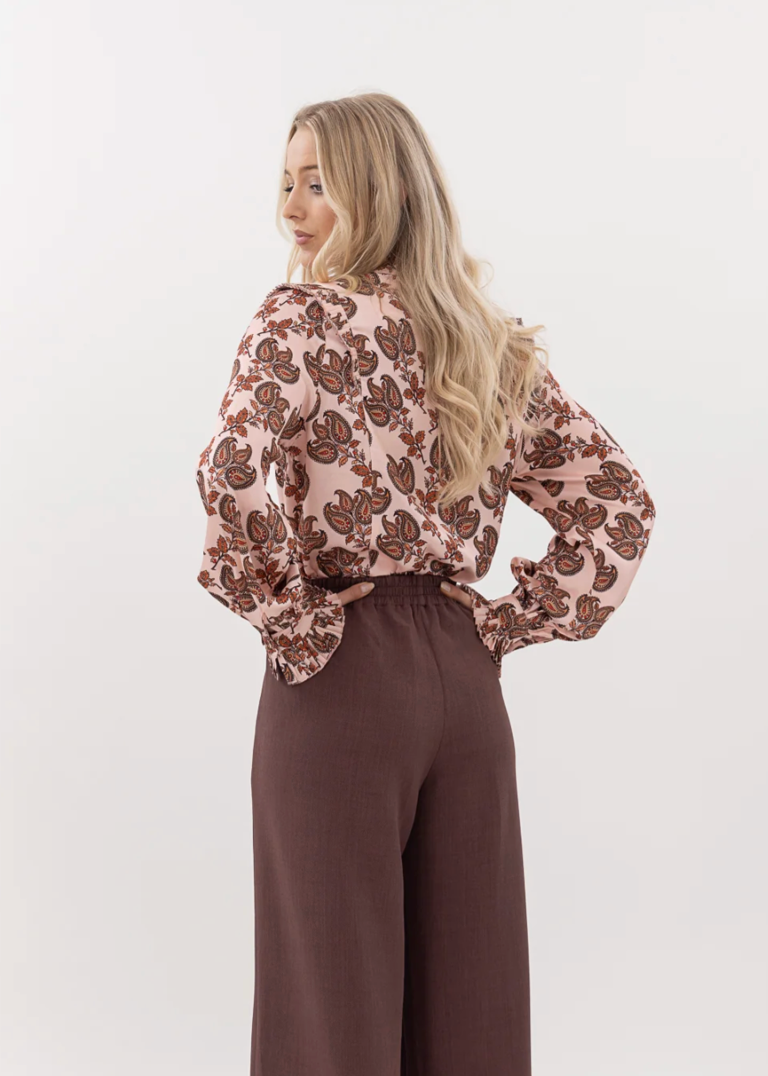 Jools Shirt - Blush Barque | Abbey Road Kaikoura