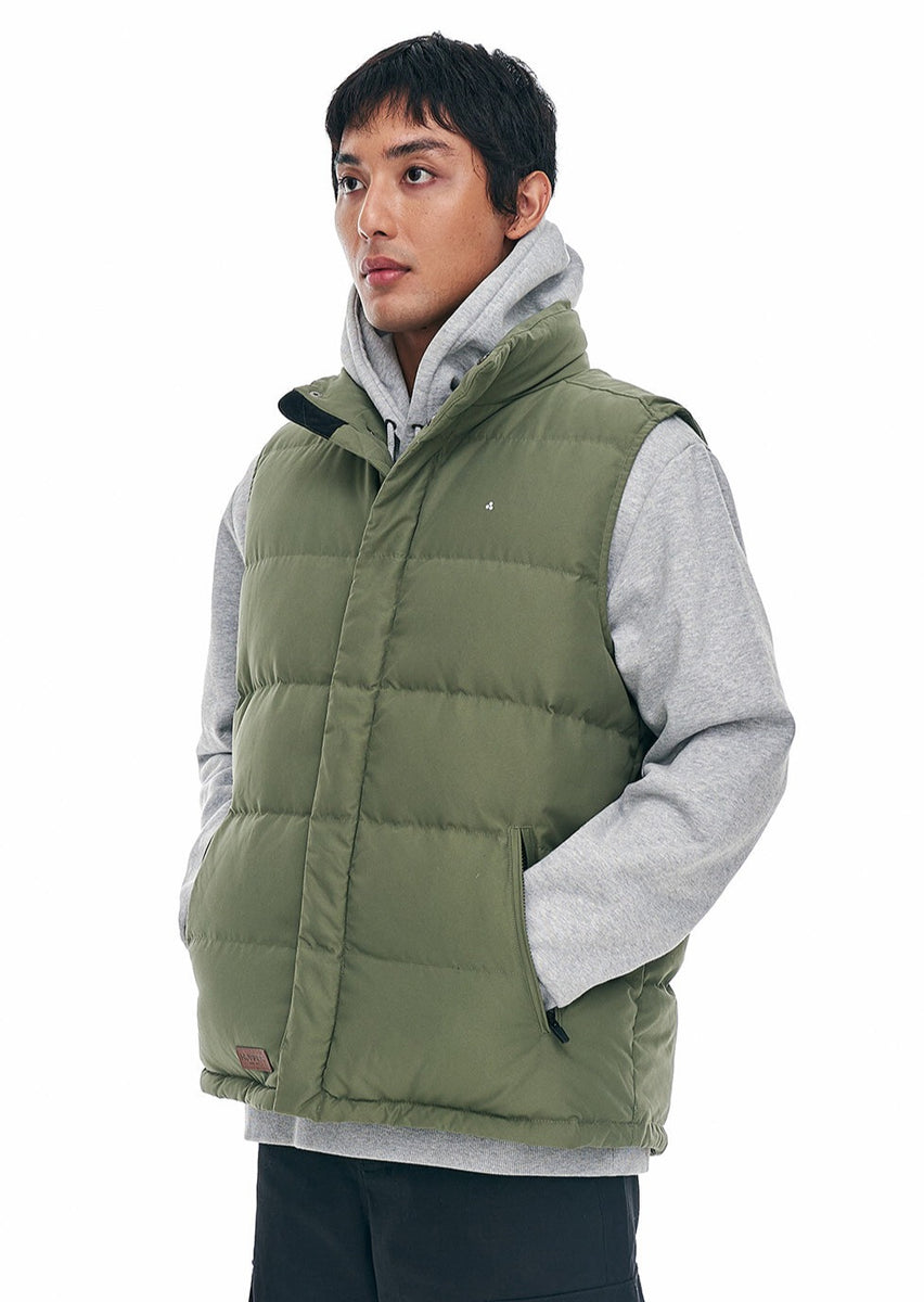 Huffer Mens Classic Down Vest /KhakiAbbey Road Abbey Road Kaikoura