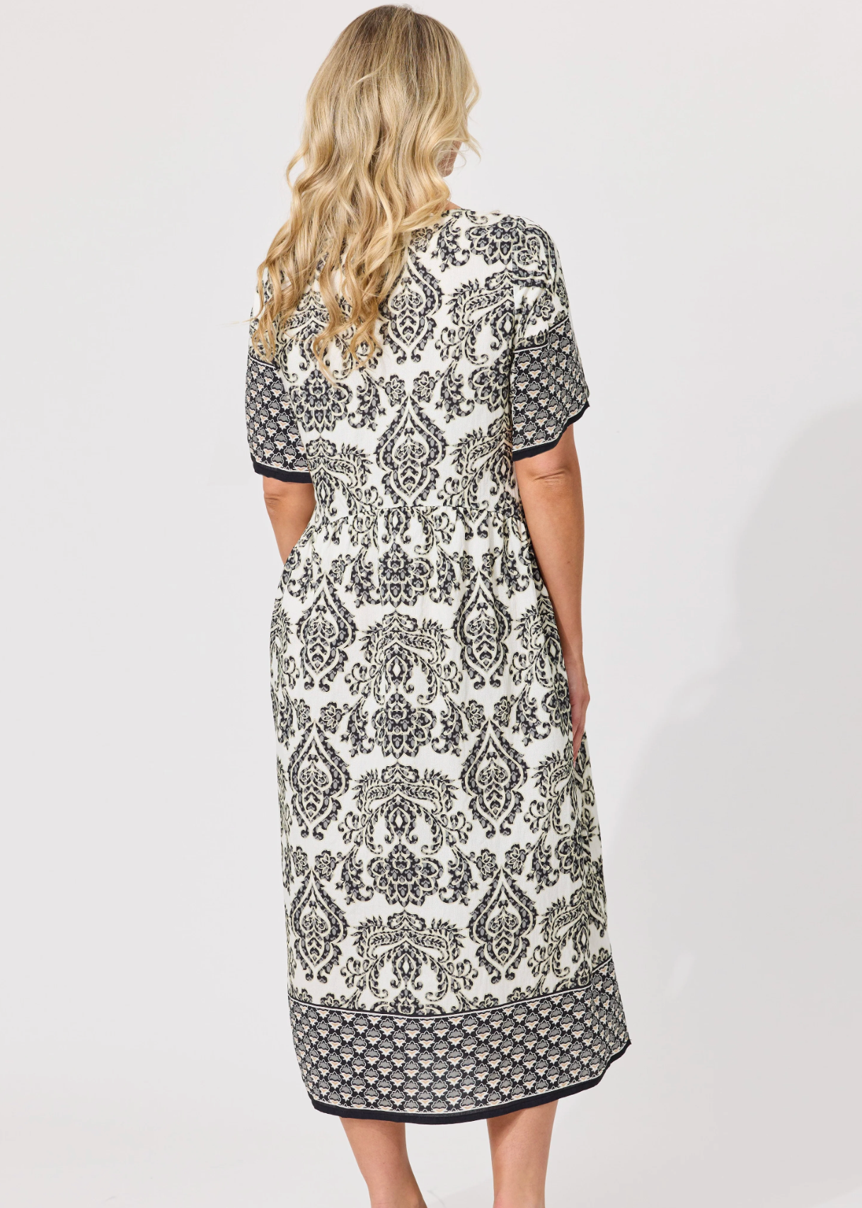 Madonna Dress - Black Persian | Abbey Road Kaikoura