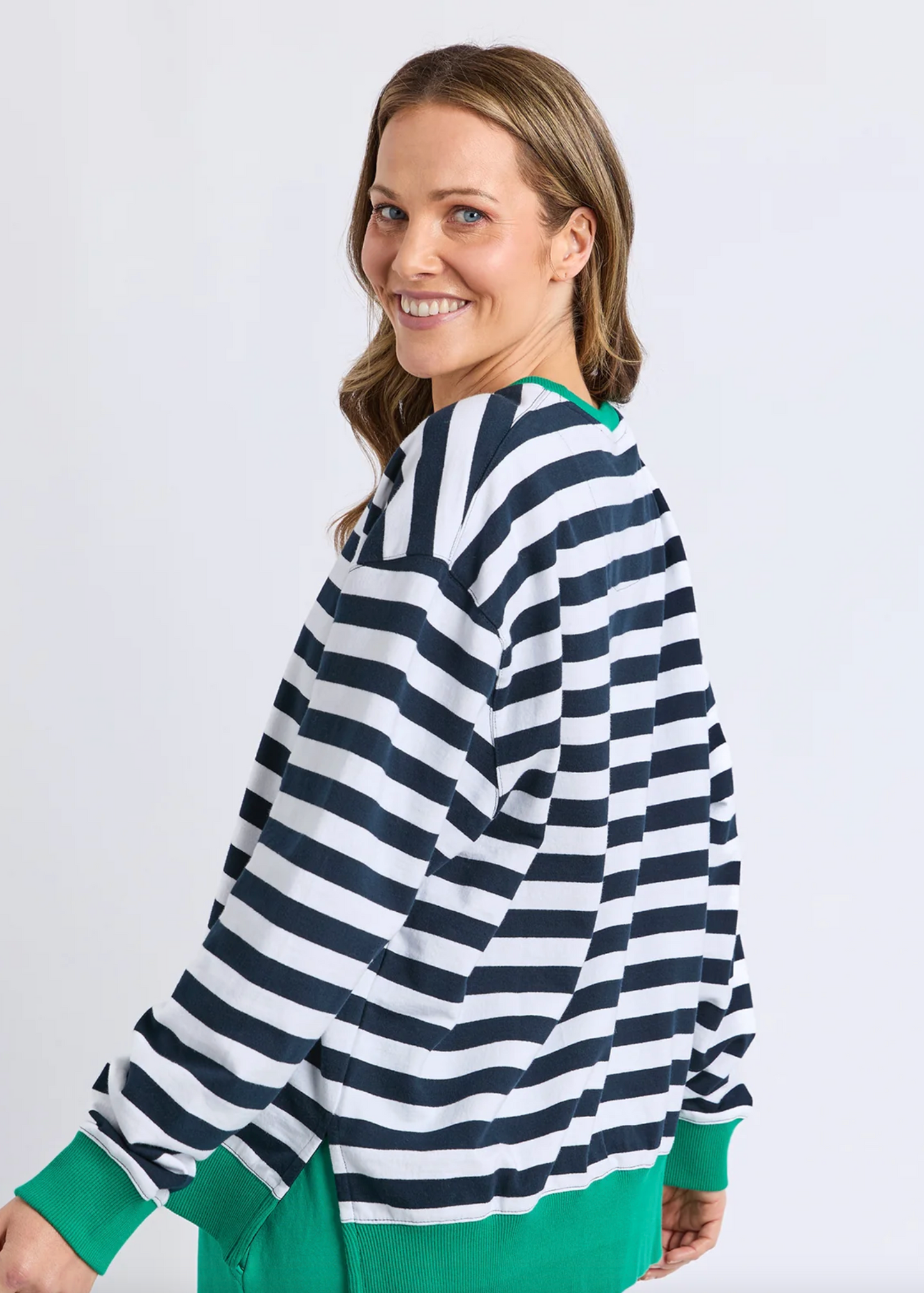 Maps Crew Navy & White Stripe | Abbey Road Kaikoura