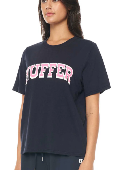 Huffer\Womens Classic Tee/Area /Navy|Abbey Road
