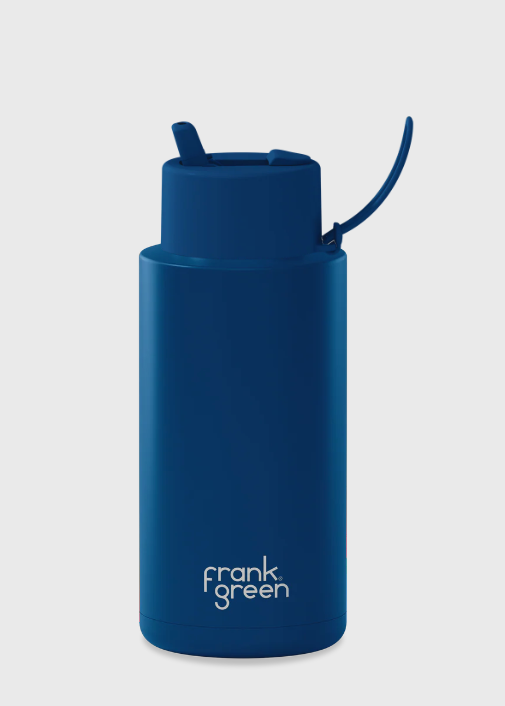 34oz Ceramic Reusable Bottle Straw Lid | Abbey Road Kaikoura