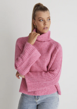 Load image into Gallery viewer, Ivy &amp; Jack Sundays Barbie Marle Chunky Roll Neck Jumper-Pink|Abbey Road