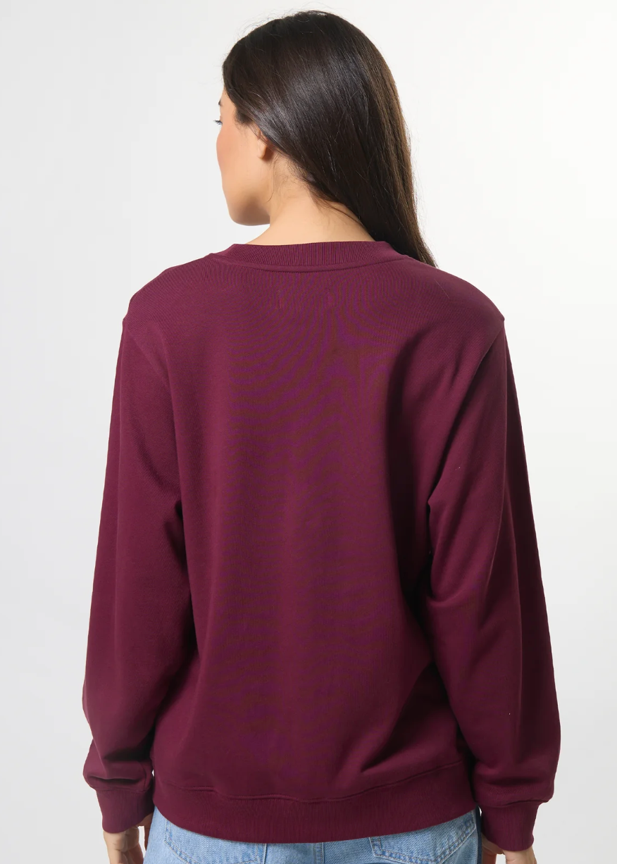 Essential Sweat - Burgandy Blooms | Abbey Road Kaikoura