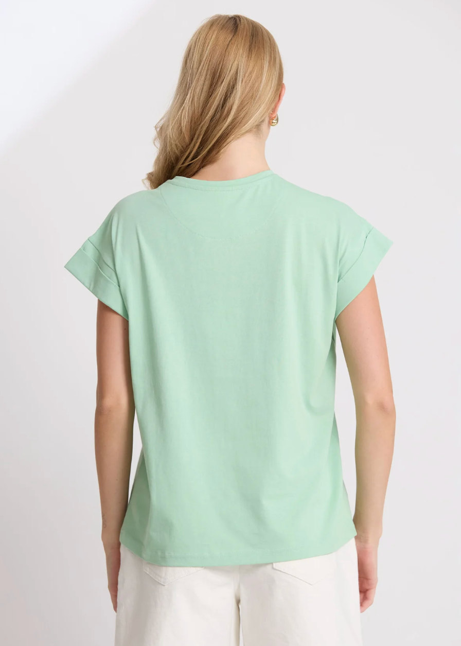 Cuff Tee - Snifter Green | Abbey Road Kaikoura