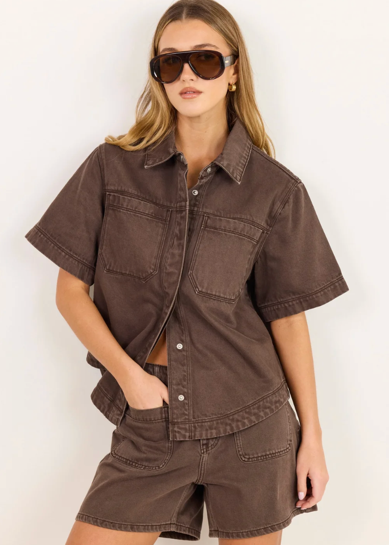 Significant Pocket Front Shorts - Mocha | Abbey Road Kaikoura