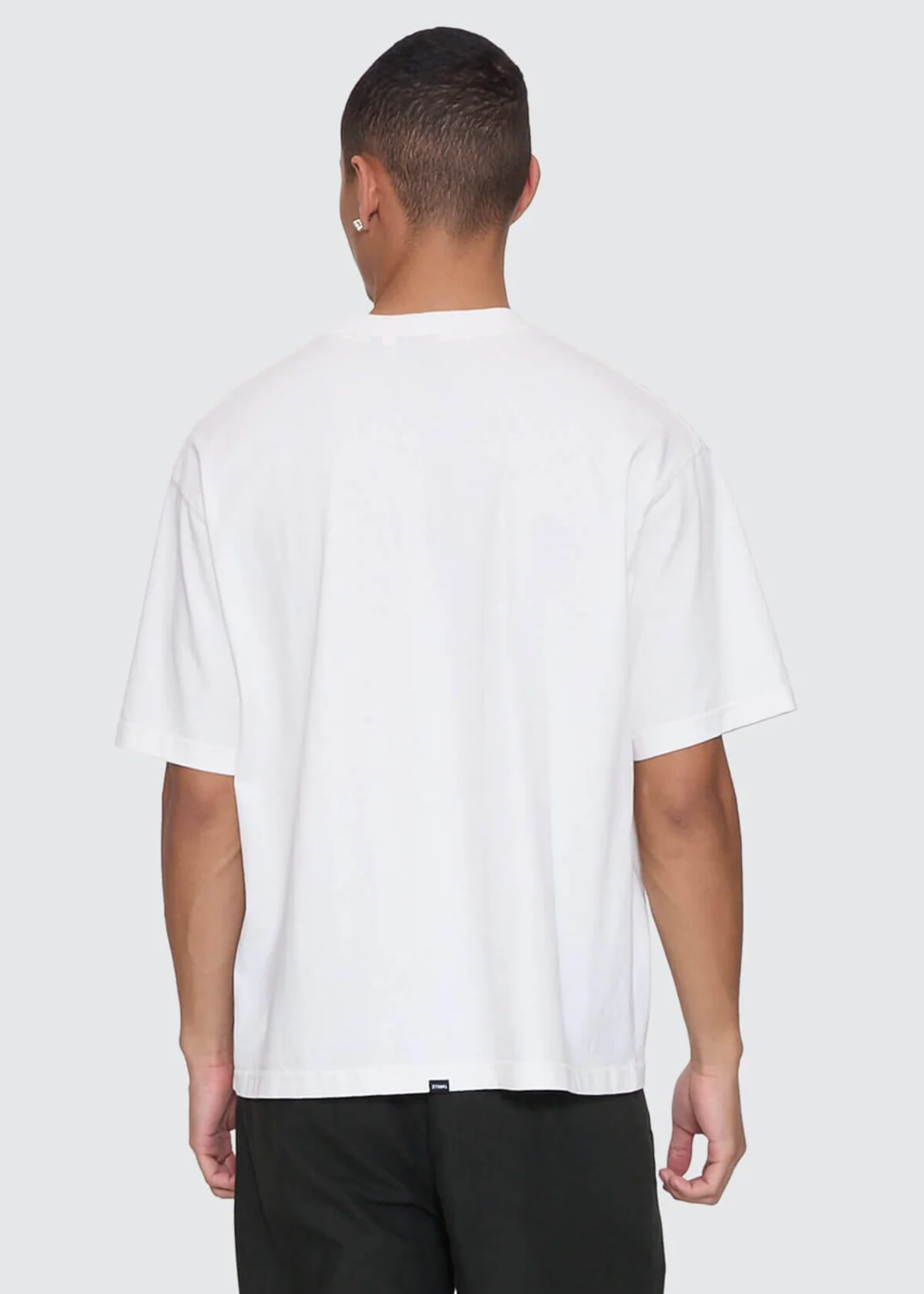 Stagger Box Fit Overized Cropped Tee - Snow White | Abbey Road Kaikoura