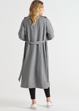 Load image into Gallery viewer, BETTY BASICS Ponte Trench Coat - Black Hounstooth | Abbey Road Kaikoura