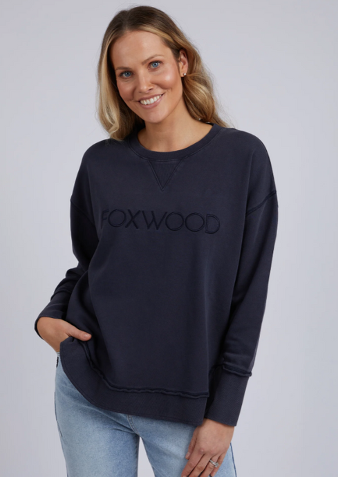 Foxwood Washed Simplified Crew/Navy|Abbey Road