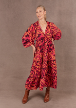 Load image into Gallery viewer, EB&amp;IVE Mayan Tiered Maxi - Magenta | Abbey Road Kaikoura