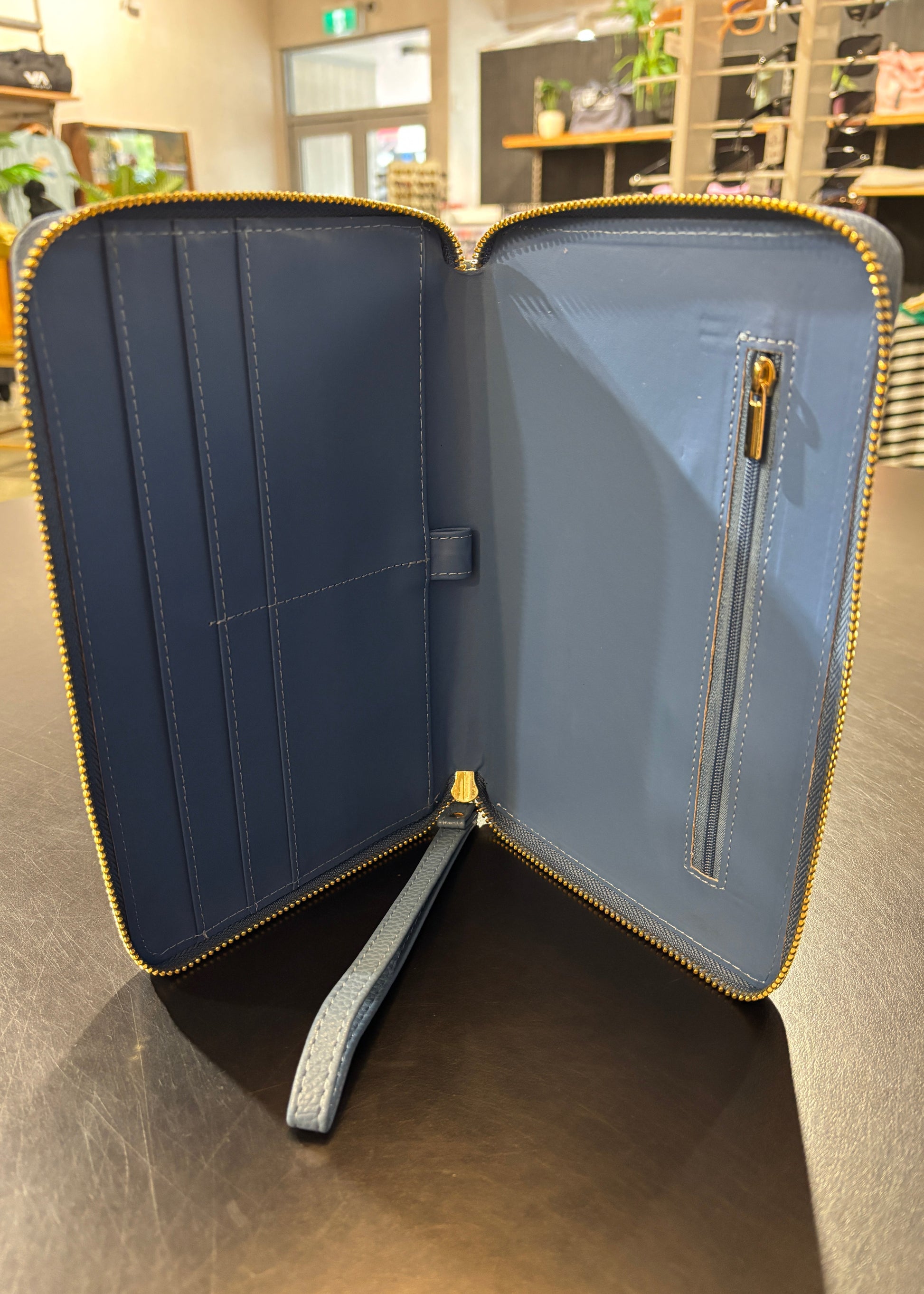 Stella & Gemma Travel Wallet - Arctic Blue | Abbey Road Kaikoura