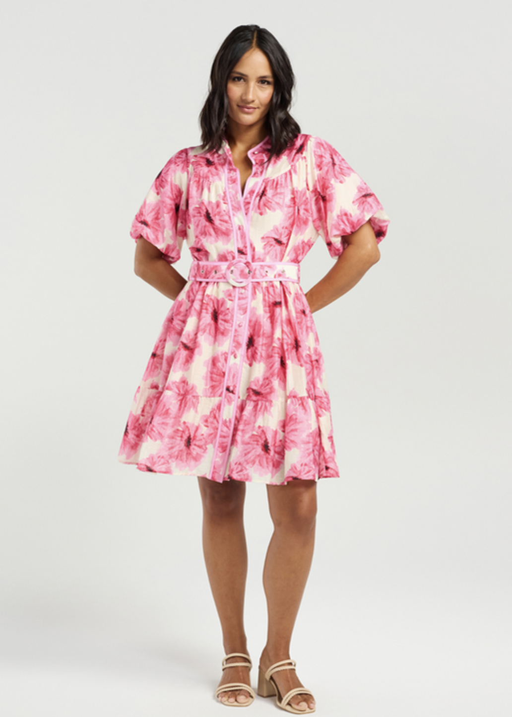 Addie Dress Pink Bloom | Abbey Road Kaikoura
