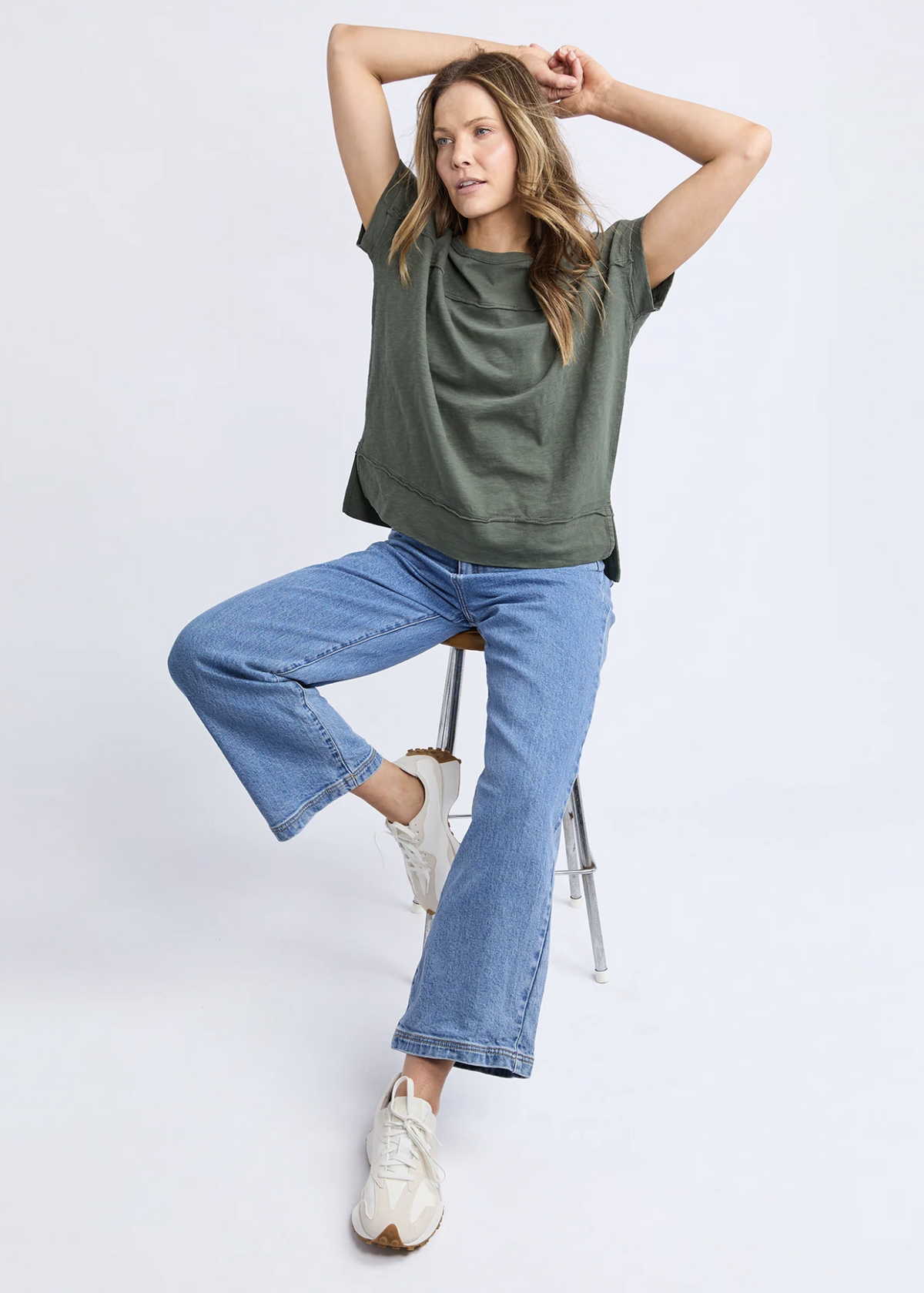 Allison Tee - Khaki | Abbey Road Kaikoura