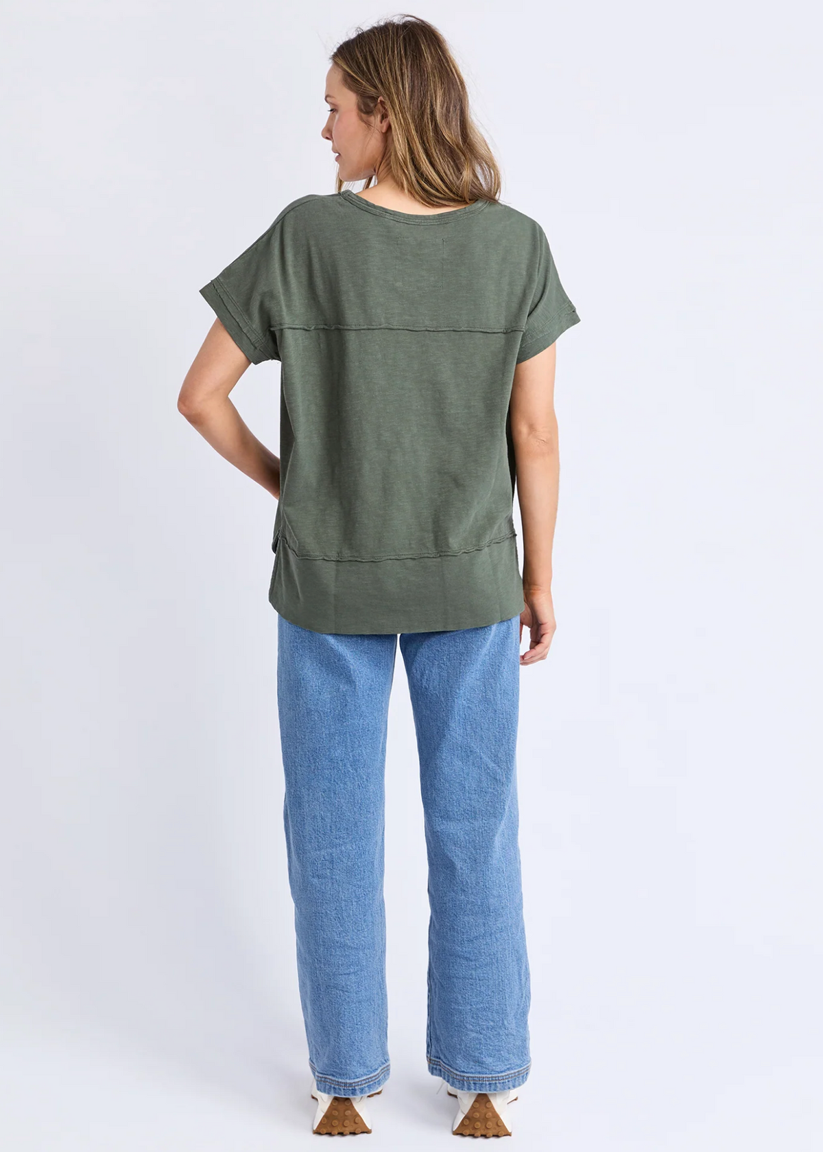 Allison Tee - Khaki | Abbey Road Kaikoura