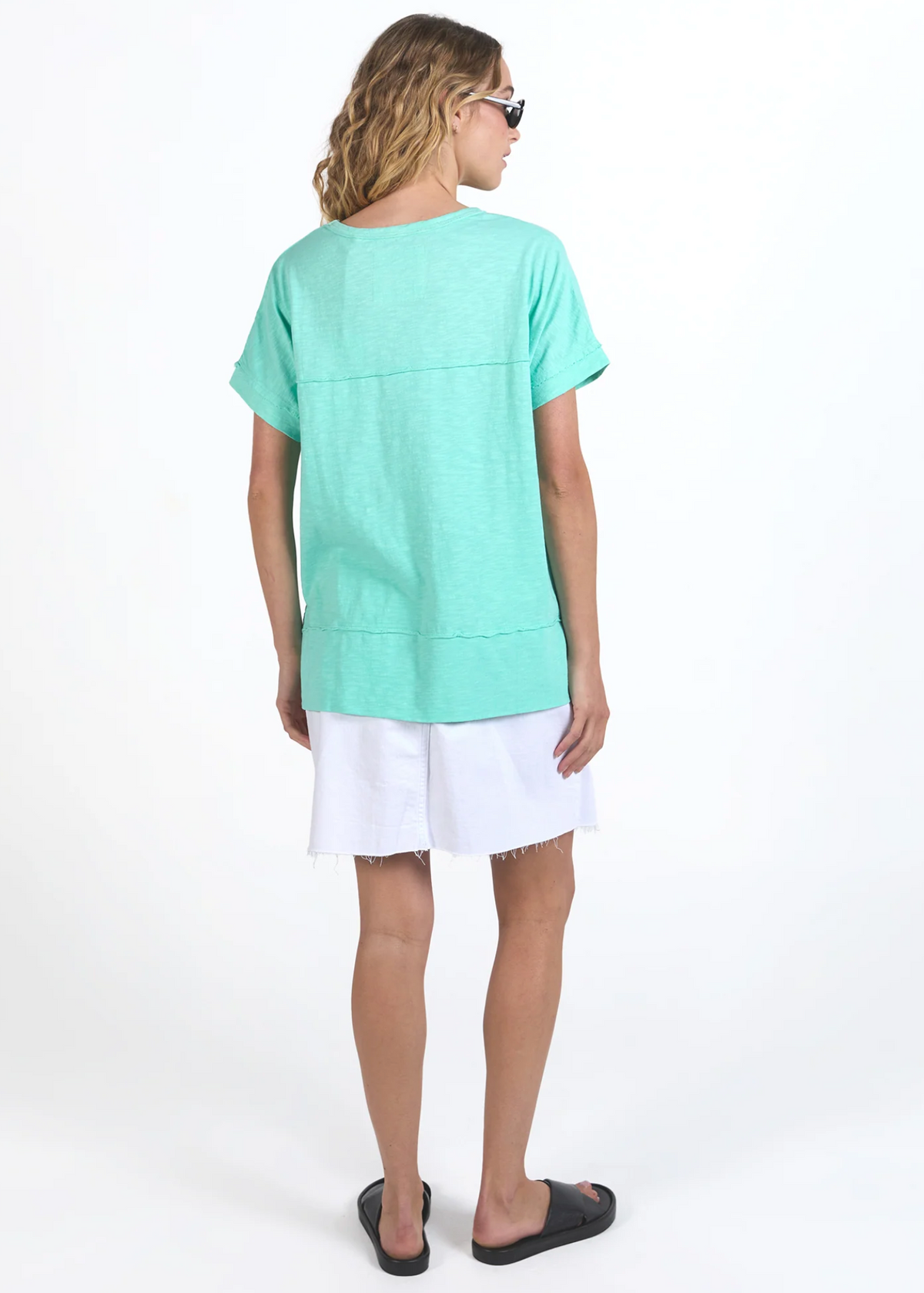 Allison Tee - Neon Mint  | Abbey Road Kaikoura