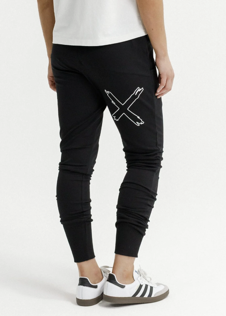 Apartment Pants Black/White X | Abbey Road Kaikoura