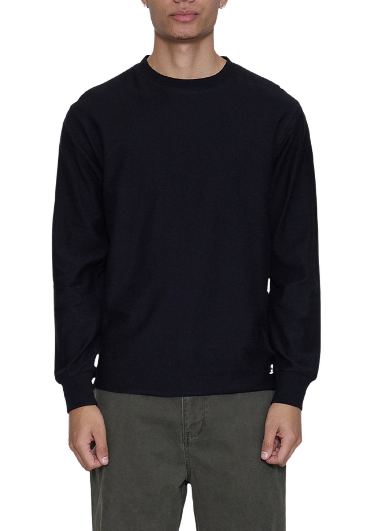 Arts & Industrial Slub Waffle Long Sleeve Tee - Black | Abbey Road Kaikoura