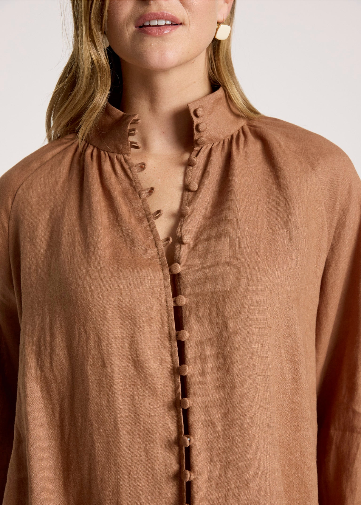 Bajau Button Shirt Clay | Abbey Road Kaikoura