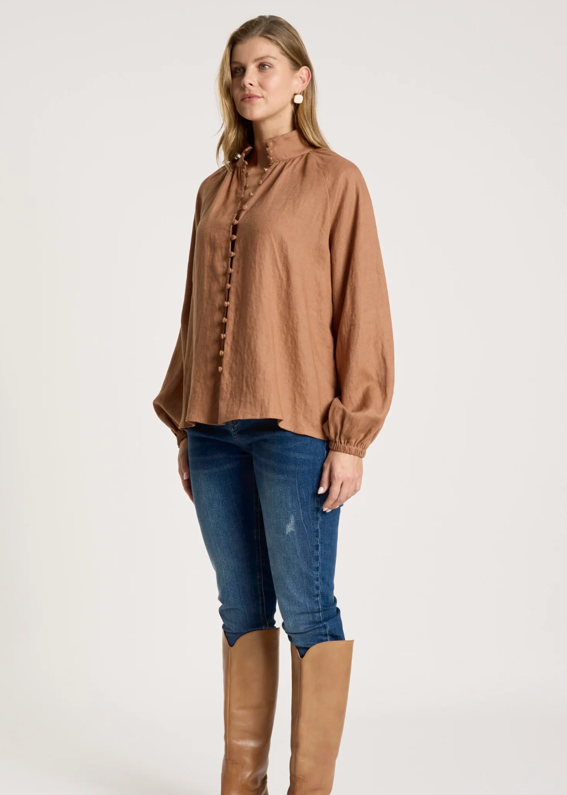 Bajau Button Shirt Clay | Abbey Road Kaikoura