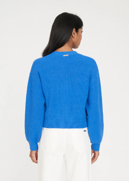 Bella Knit Cardigan Sprint Blue | Abbey Road Kaikoura