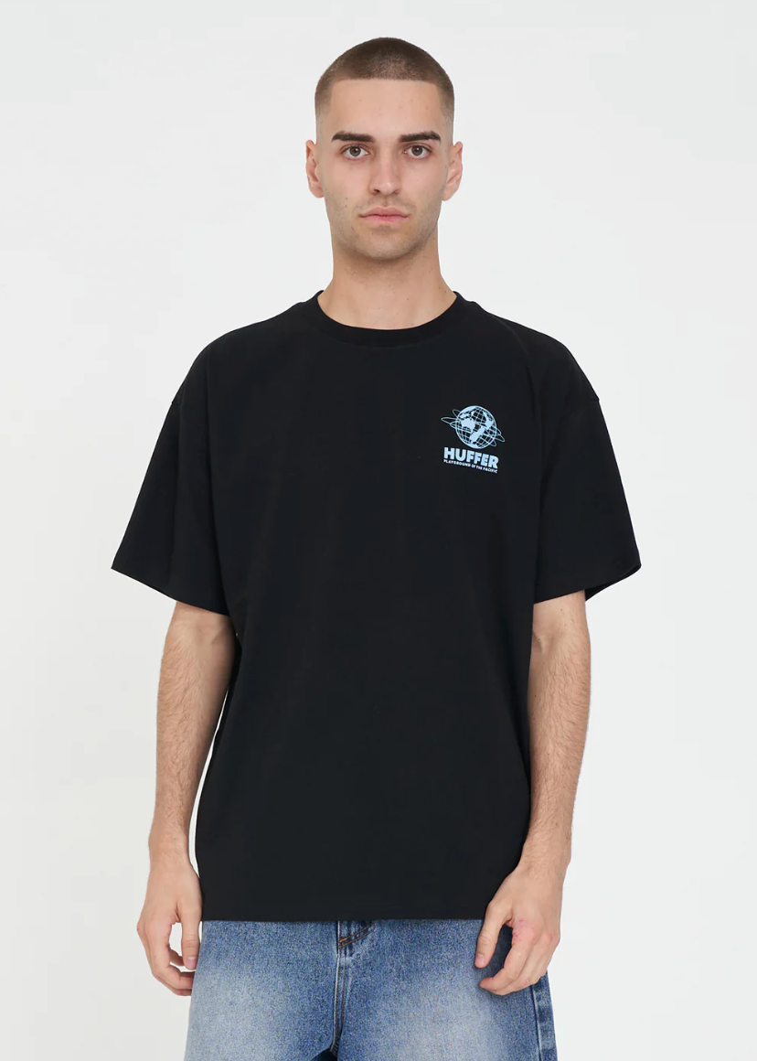 Block Tee220 / Jet Set Black | Abbey Road Kaikoura