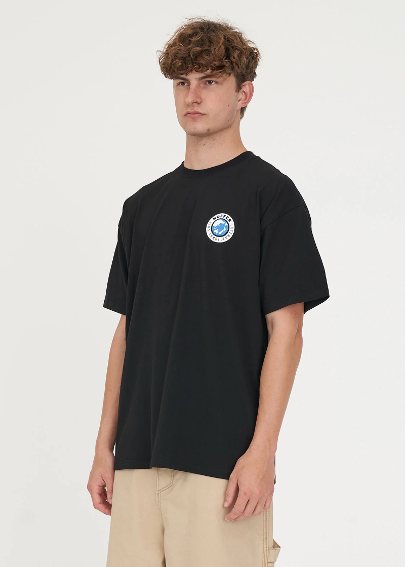 Block Tee 220 - INTL / Black | Abbey Road Kaikoura