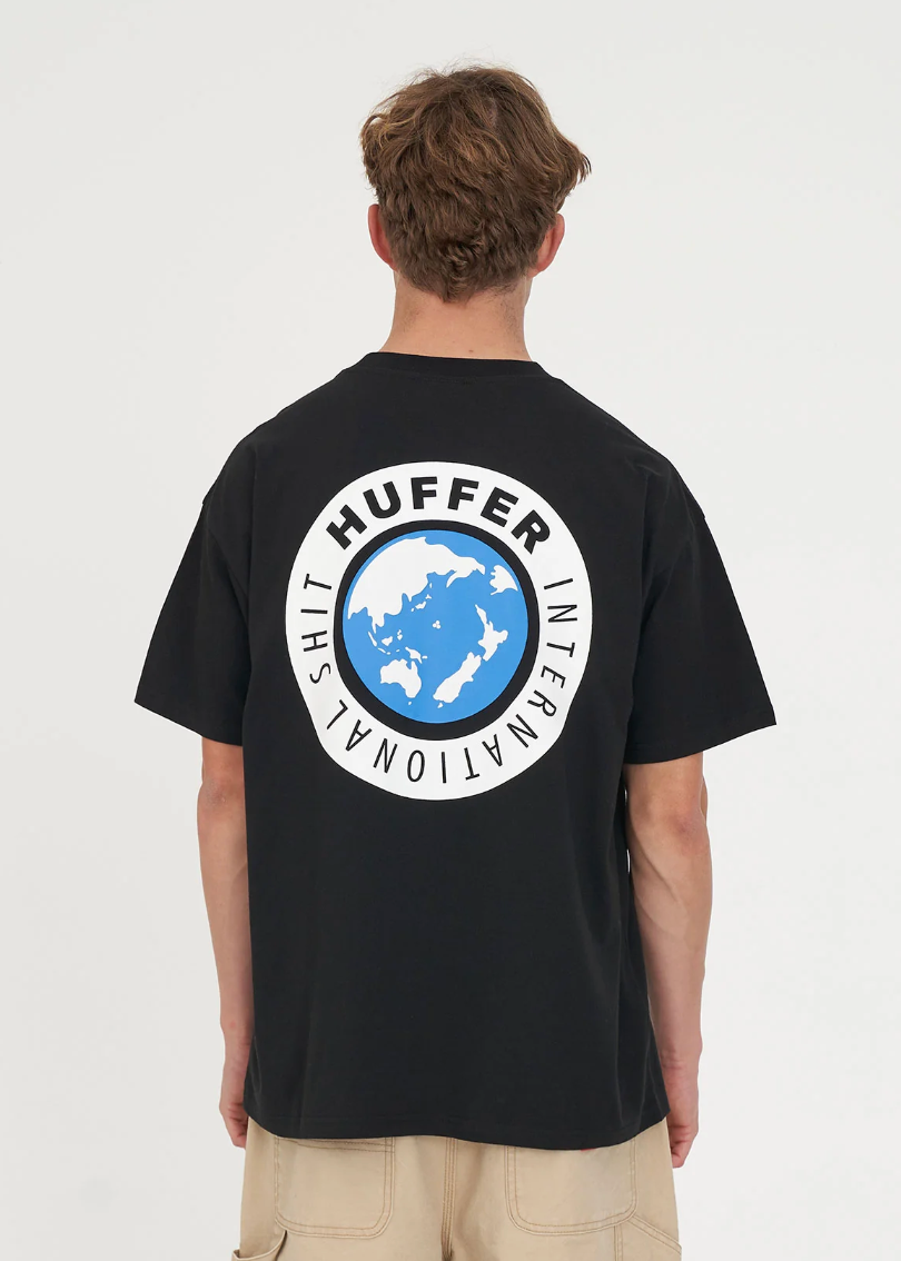 Block Tee 220 - INTL / Black | Abbey Road Kaikoura