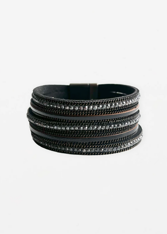 Bracelet Crystals - Matt Black  | Abbey Road Kaikoura