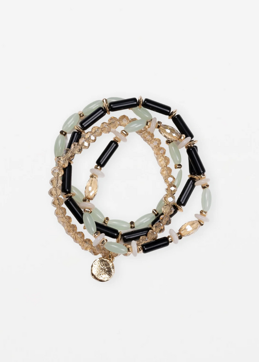 Bracelet Pastel Bead - Green | Abbey Road Kaikoura