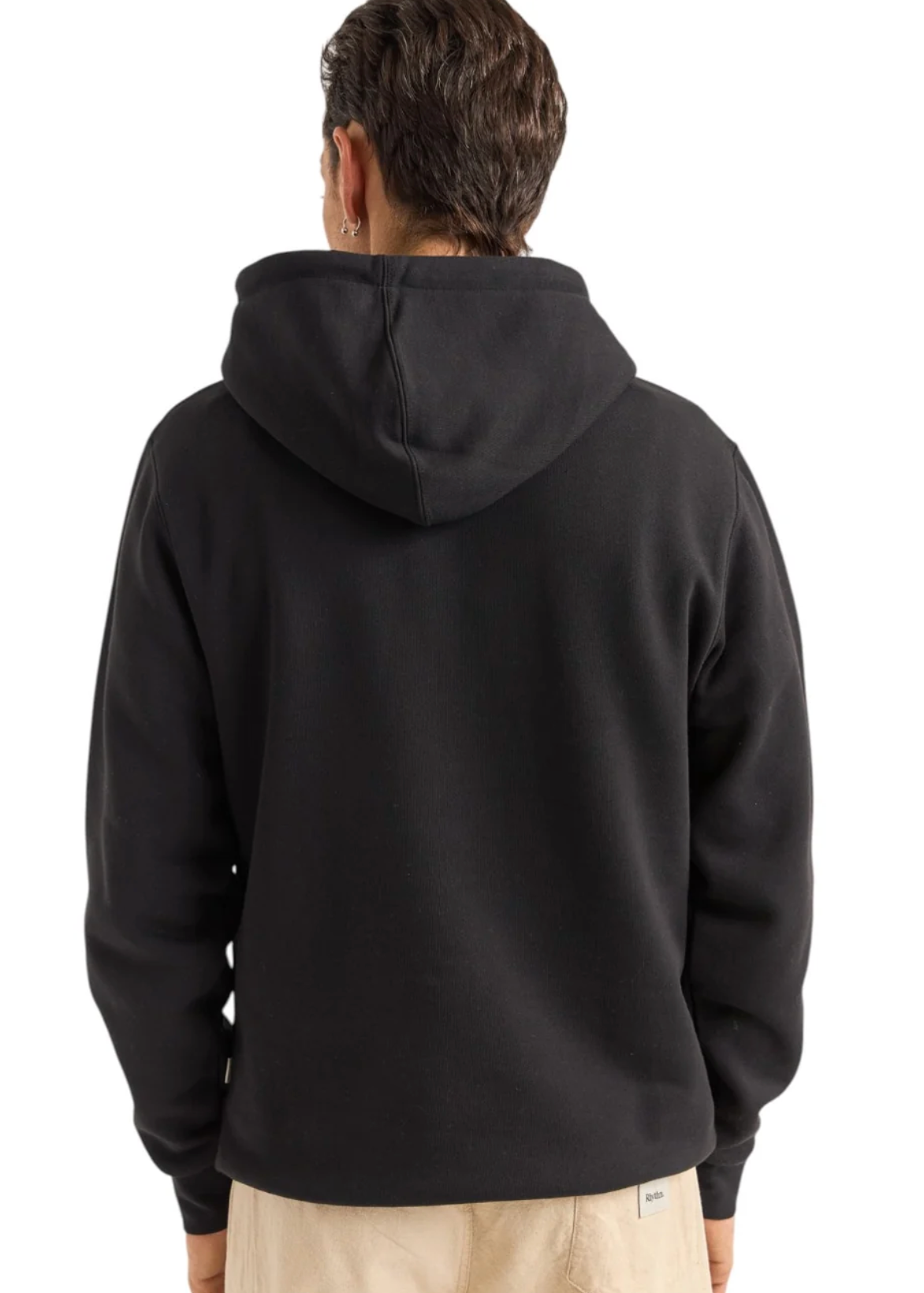 Brand Fleece Hoodie - Black | Abbey Road Kaikoura