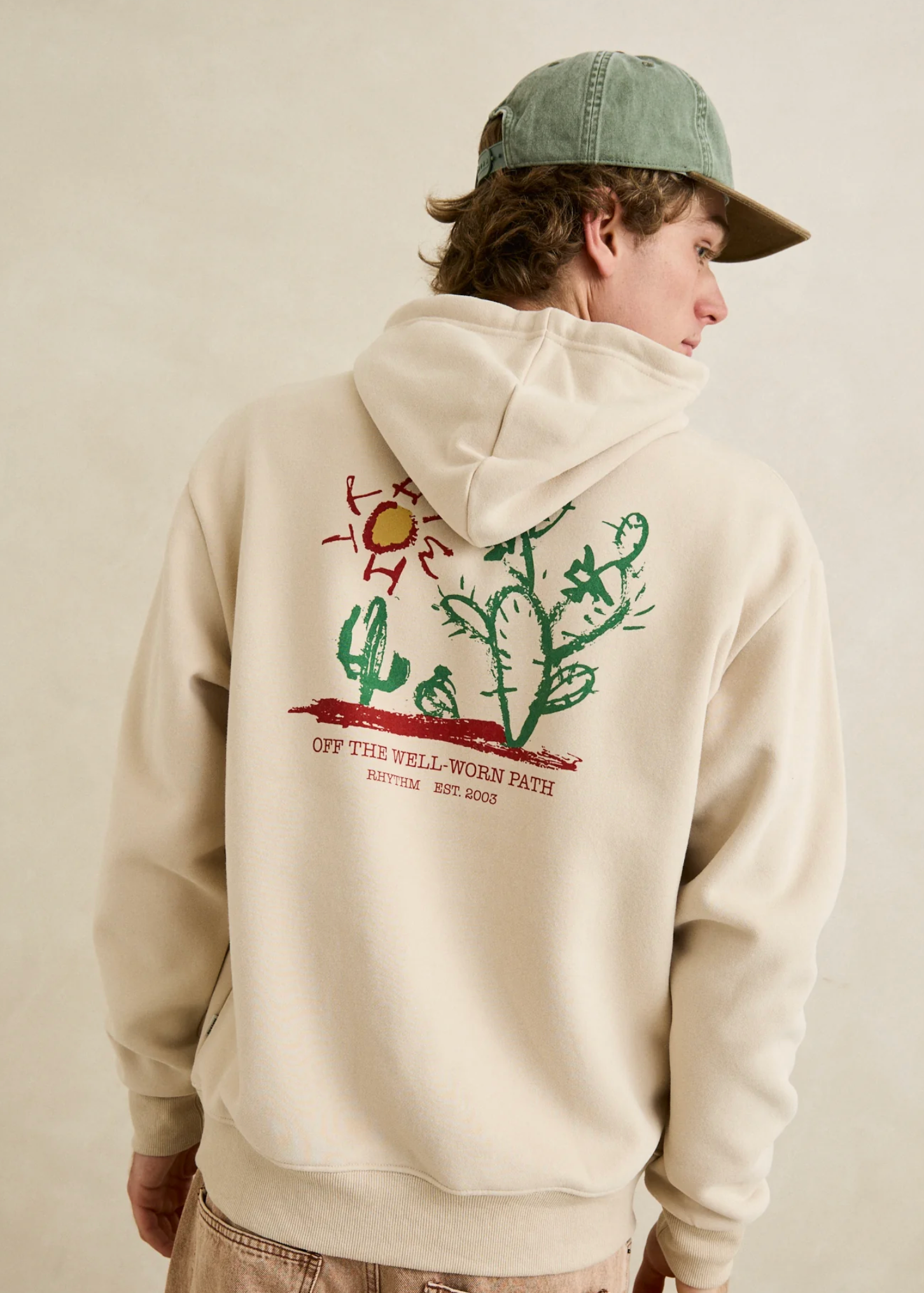 Cactus Fleece Hoodie - Moonrock | Abbey Road Kaikoura