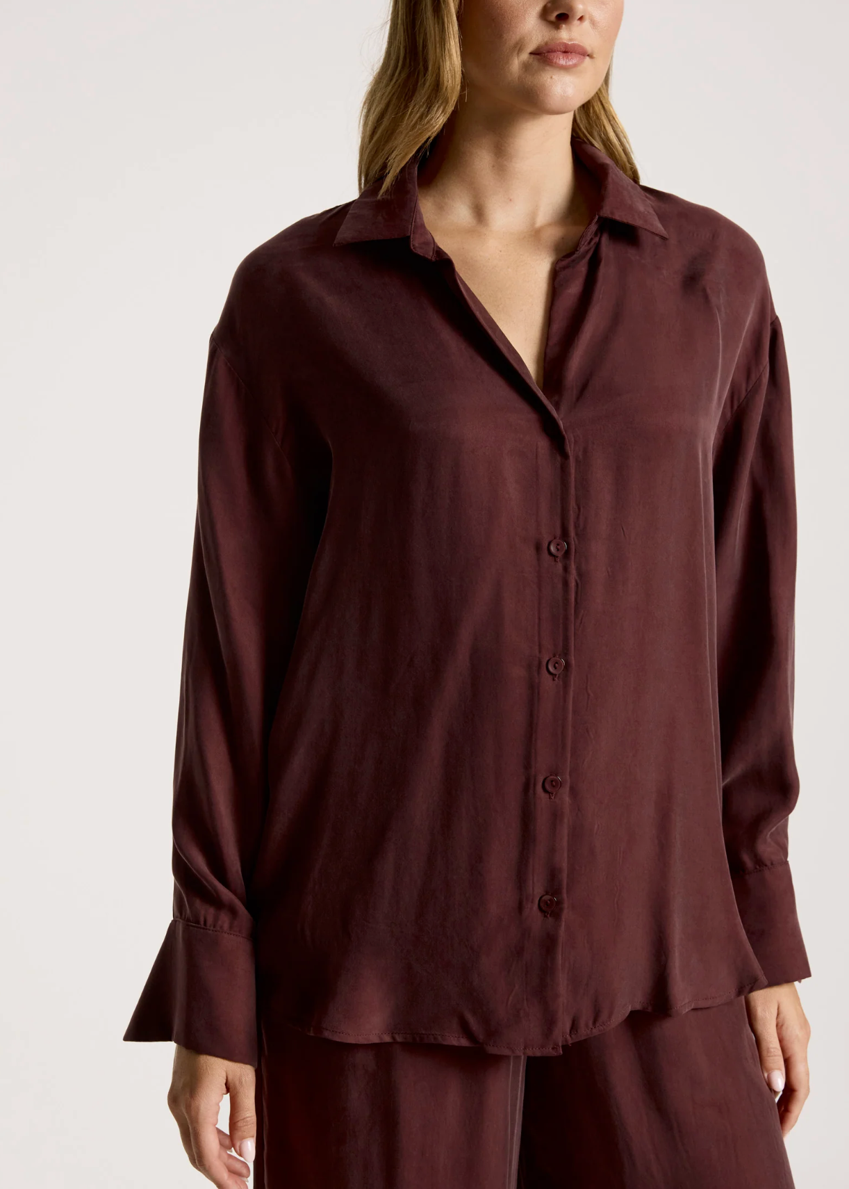 Calista Shirt - Mahogany | Abbey Road Kaikoura