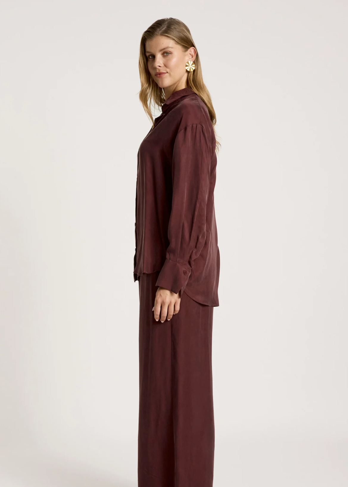 Calista Shirt - Mahogany | Abbey Road Kaikoura