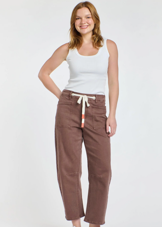 Carter Barrel Jean - Chocolate | Abbey Road Kaikoura