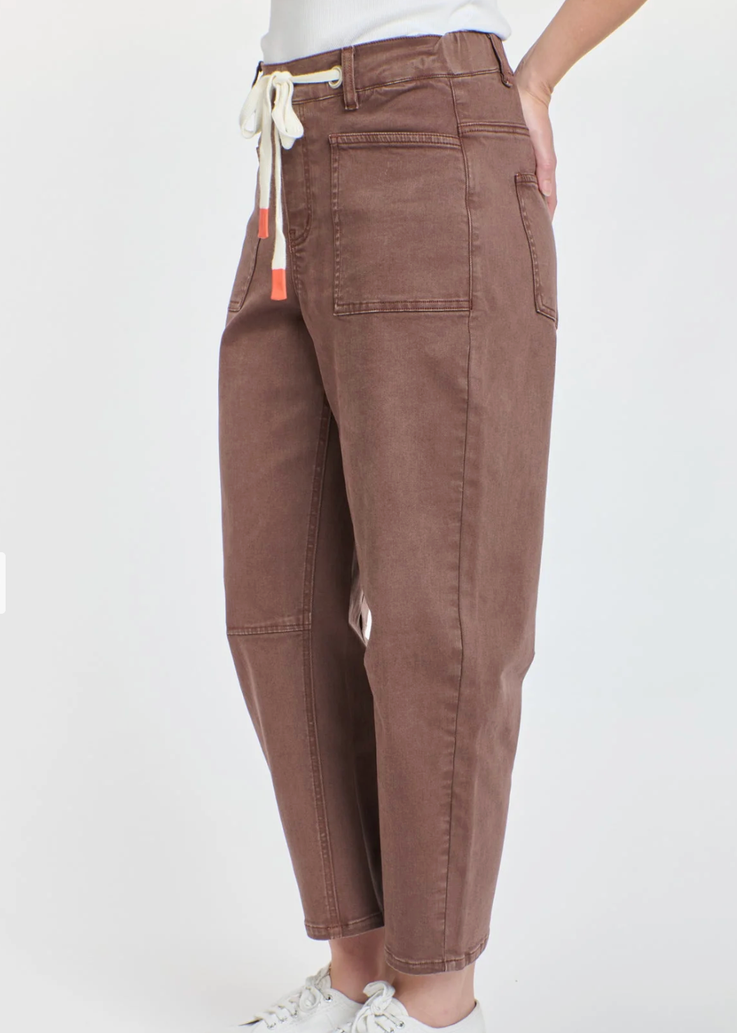 Carter Barrel Jean - Chocolate | Abbey Road Kaikoura