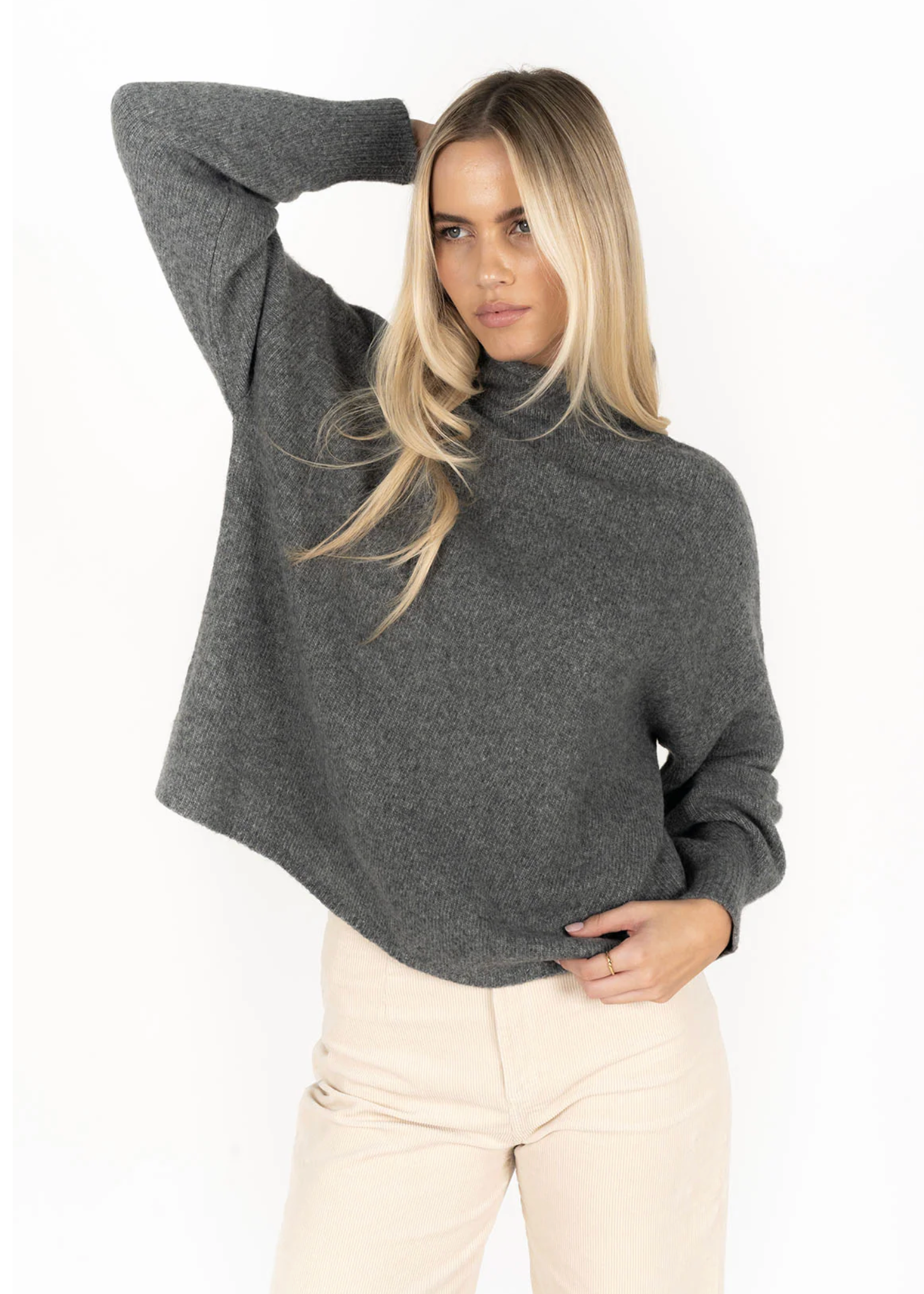 Chantae Jumper - Charcoal | Abbey Road Kaikoura