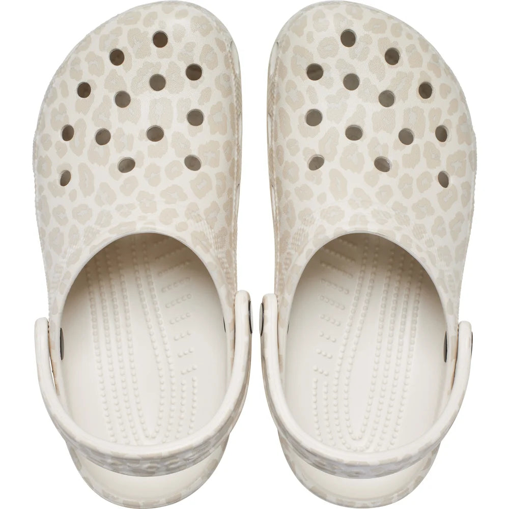 Classic Animal Clog - Almond Teal/Leopard