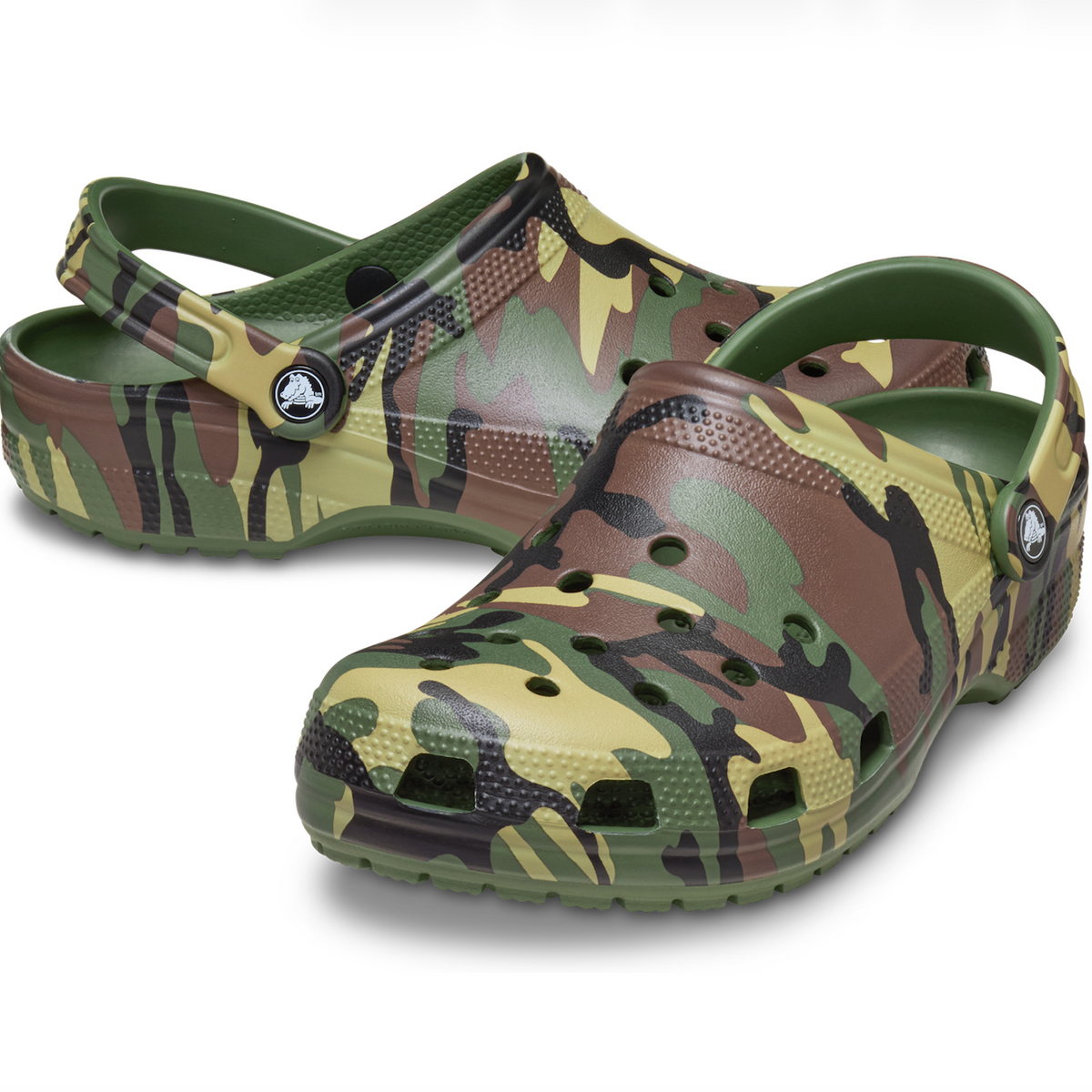 Classic Camouflage Clog - Army Green Mutli | Abbey Road Kaikoura
