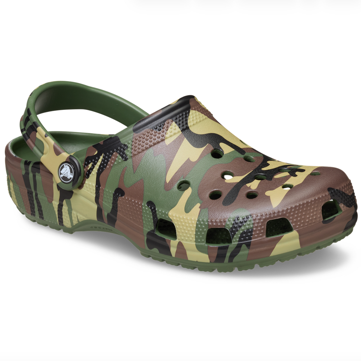 Classic Camouflage Clog - Army Green Mutli | Abbey Road Kaikoura
