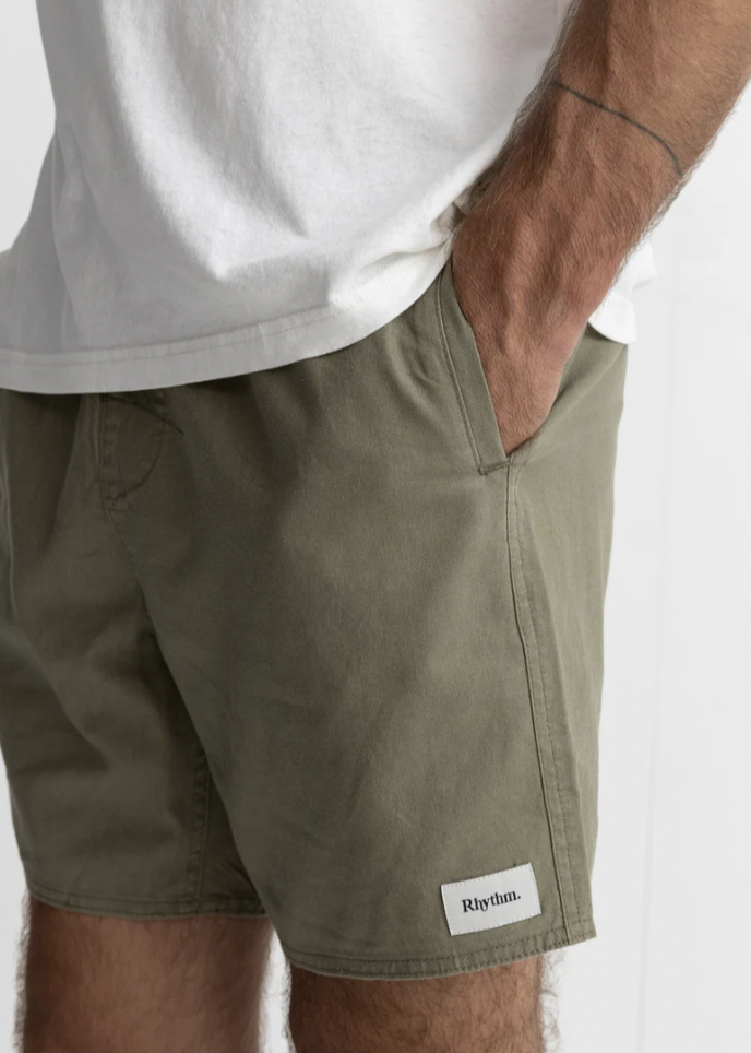 Classic Jam Linen Short Olive | Abbey Road Kaikoura 