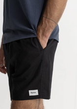 Load image into Gallery viewer, Classic Linen Jam Short Black | Abbey Road Kaikoura