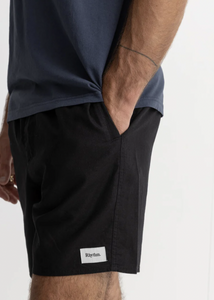 Classic Linen Jam Short Black | Abbey Road Kaikoura