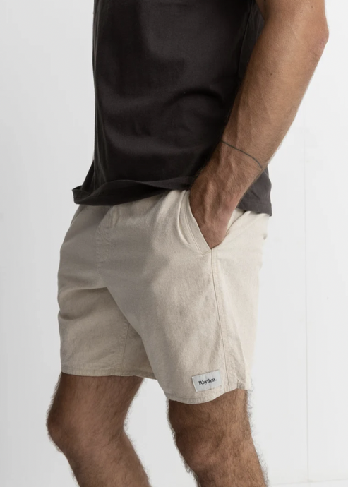 Classic Linen Jam Short Sand | Abbey Road Kaikoura